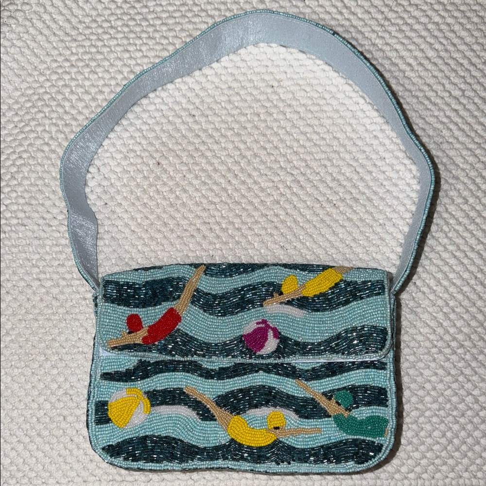 Swimmers Divers Beaded Bag - Flawed